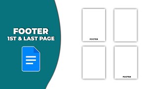 How to add footer only first and last page in Google Docs [upl. by Darra]