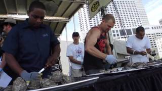 Imagine shucking 19 oysters in 2 minutes Oyster Festival [upl. by Olra476]