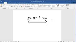 How to insert rightleft double arrow below text or character in word [upl. by Hakilam]