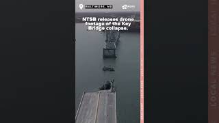 NEW NTSB footage shows devastation from cargo ship hitting Baltimore bridge taking it down [upl. by Maite]