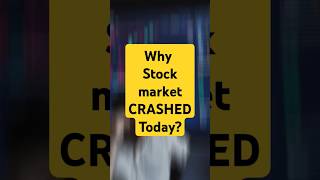 WHY stock market crash today shorts stockmarket [upl. by Lu]