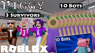 PIGGY 3 VS 10 BOTS MAX DIFFICULTY  Roblox [upl. by Krystyna]