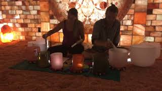 Himalayan Salt Cave amp Singing Bowls [upl. by Ardnassac842]