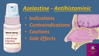 Azelastine  Optivar Nasal Spray  Antihistamine  Uses Contraindications Caution Side Effects [upl. by Silda792]