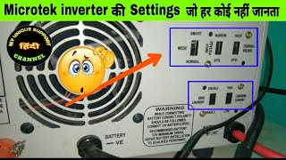 Microtek Solar Inverter all settings explained New model 2022 [upl. by Arze]