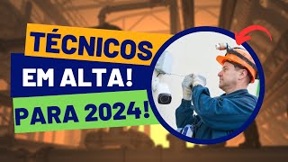 5 CURSOS TÉCNICOS em ALTA para 2024 que empregam BASTANTE [upl. by Atteragram267]