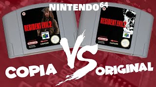 COMPARATIVA  RESIDENT EVIL 2  ORIGINAL VS COPIA  NINTENDO 64 [upl. by Alehc128]