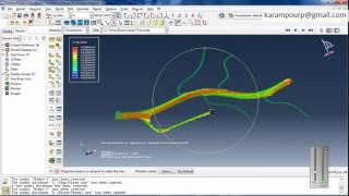 Blood Vessel CFD simulation in Abaqus [upl. by Arlin]