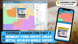 Tutorial Part 3 Cara membuat form survey instal mobile survey dan cek hasil survey di dasmapcom [upl. by Leahpar]