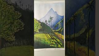 Landscape Painting shorts sukantart [upl. by Toffey]