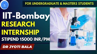 IITB Research Internship Awards 202425 Research Internships with Stipend 15000 INR How to Apply [upl. by Laith]