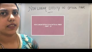 NonLinear Effects in Optical Fiber  Part III  Stimulated Brillouin Scattering  Comm Systems [upl. by Aznaed]