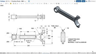 Learn Onshape  Project 10  Connecting Rod [upl. by Urquhart]