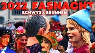 Die Fasnacht ist da 2022 Schweiz Fasnacht  Schwyz amp Brunnen  Schwyzer Nüssler 4K [upl. by Assetan]