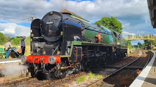 Swanage railway strictly bulleid 2 8624 [upl. by Rugen]