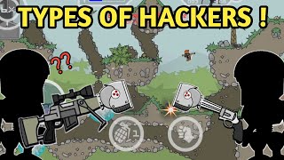 TYPES OF HACKERS IN MINI MILITIA [upl. by Combe]