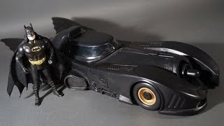 Batmobile Kenner Batman Returns Dark Knight Collection 1989 Vehicle Toy Review [upl. by Anitaf]