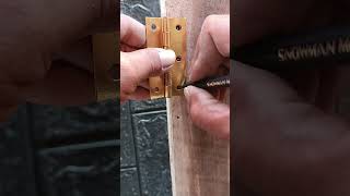 tricks for installing a door latch [upl. by Seel]