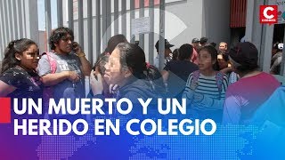 Un muerto y un herido en colegio Trilce de Villa El Salvador ⛔ [upl. by Nitsrek117]