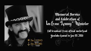 LEMMY KILMISTER  FUNERAL FULL VIDEO  HD BEST QUALITY [upl. by Nallaf]