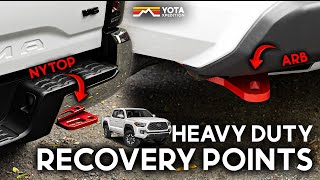 Heavy Duty Recovery amp Tow Hooks For Your Tacoma  20162023 Tacoma NYTOP And ARB [upl. by Codel]