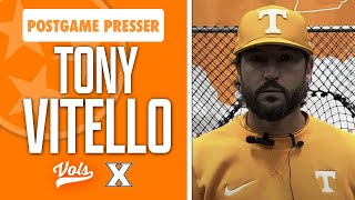 Tennessee Baseball Head Coach Tony Vitello recaps win over Xavier previews Ole Miss I Volunteers [upl. by Laven551]