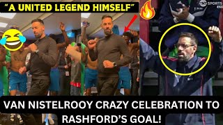 Man United fans thrilled by Ruud Van Nistelrooys reaction to Rashfords goal against Southampton [upl. by Ceevah]