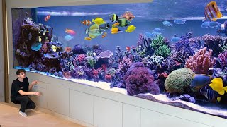 1000499000 HOME AQUARIUM TOUR  Inside Dubais BILLIONAIRE Palm Island House [upl. by Hevak]