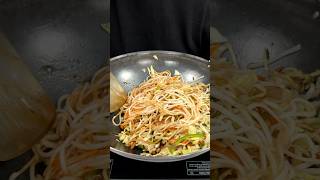 Street Style Veg Chowmein ASMR Cooking  shorts food cooking asmr indianasmrworld streetfood [upl. by Anomor]