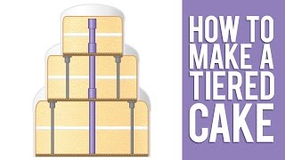 Learn How to Make a Tiered Cake [upl. by Yrac]