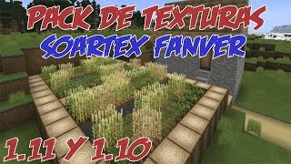 Descargar El Pack De Texturas Soartex Fanver 64x 110  1112  Minecraft En Español [upl. by Assylla61]