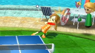 getting funky with wii sports resort table tennis [upl. by Salomo]