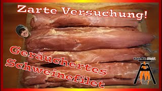 Geräuchertes Schweinefilet  Schweinefiletschinken selber machen  KampS Folge  091 [upl. by Lilac]