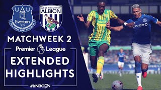 Everton v West Brom  PREMIER LEAGUE HIGHLIGHTS  9192020  NBC Sports [upl. by Medina]