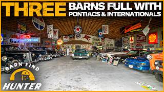 A Pontiac from EVERY decade amp RARE International Trucks tucked away in barns  Barn Find Hunter [upl. by Aivatnuahs]