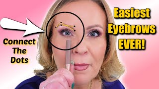 Easy Eyebrow Tutorial for Beginners amp Women 40 to 65 [upl. by Collimore]