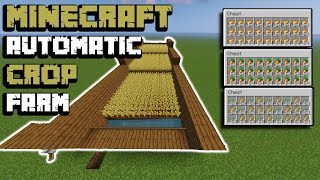 EASY Automatic Crop Farm Tutorial I Minecraft 121 Java amp Bedrock [upl. by Xirdnek]