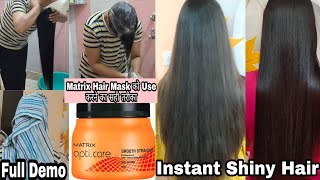 Matrix Opticare SmoothStraight Hair MaskUse As A ConditionerHair Spa For Very Dry Hair [upl. by Acinorev837]