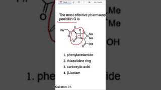 Penicillin G Lactam pharmacophore medicinalchemistry [upl. by Adas]