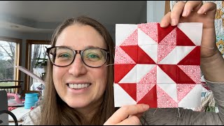 Block 6 2024 Scrappy Sampler Mystery Block of the Week star quilt block tutorial [upl. by Debbi]