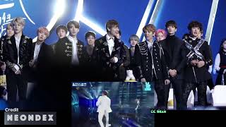 BTS EXO Minho Shonwu idols reaction to Rain비  Rainism GDA 2017 [upl. by Geoffry]