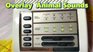 MARSONA 1288 Sound Conditioner Sleep Better by Programming Animal Sounds amp Effects EASY to Use [upl. by Landsman715]