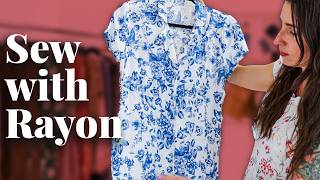 How to Sew With Rayon  Fabric Guide [upl. by Sassan]