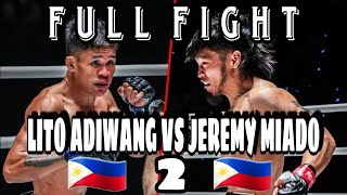 LITO ADIWANG VS JEREMY MIADO 2 mmafighter [upl. by Floria]