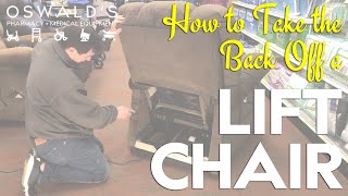 How to Take the Back Off a Lift Chair [upl. by Enomes]