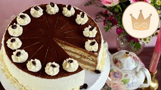 ESPRESSOSCHOKOSAHNETORTE 💝 SUPER Torte zum Geburtstag oder Valentinstag REZEPT VON SUGARPRINCESS [upl. by Llerref]