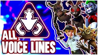 FNAF Security Breach MONTY ALL VOICE LINES  Five Nights at Freddys Security Breach [upl. by Harbard]