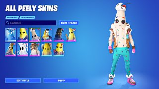 All Peely Skins in Fortnite 2019  2023 [upl. by Akeim]