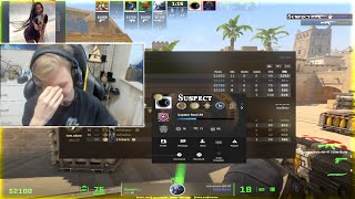 M0NESY PLAYING AGAINST SUSPICIOUSCHEATER PLAYER ON FACEIT IN CS2 [upl. by Sacken]