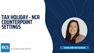 Tax Holiday  NCR Counterpoint Settings [upl. by Eniroc]